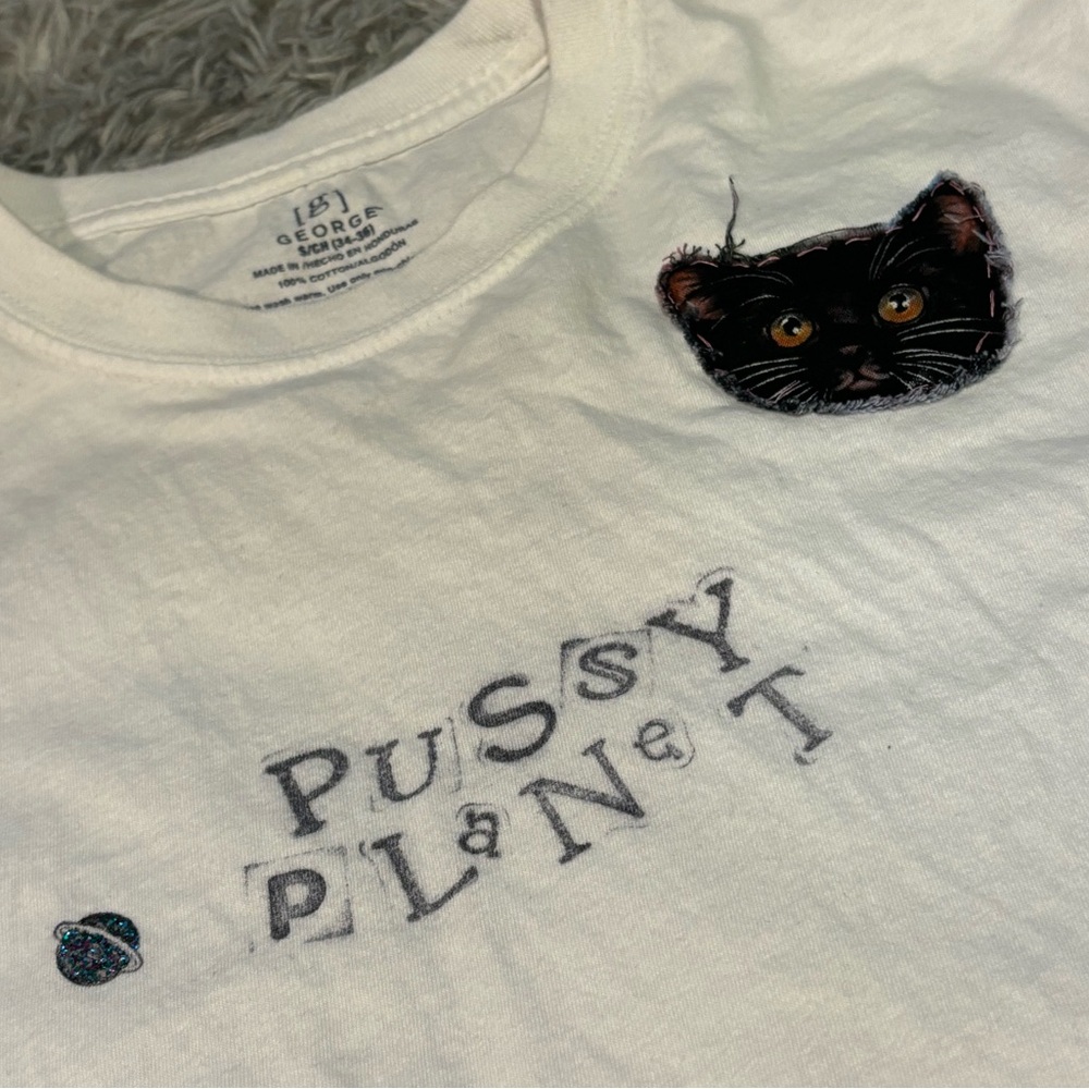 “🐱 Planet” cat patch t shirt